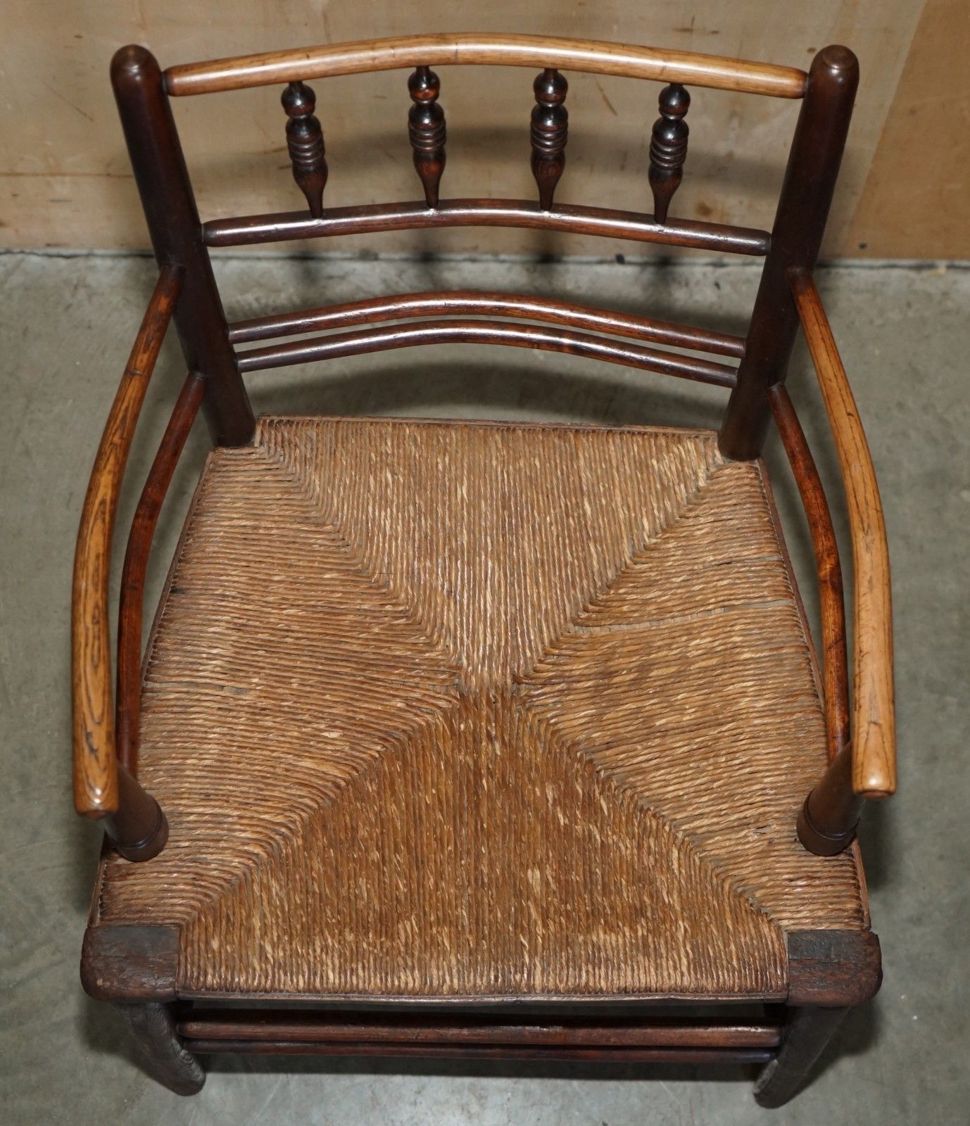 Ebonised Antique Original William Morris Sussex Armchair Seen In The V&A Museum photo buy