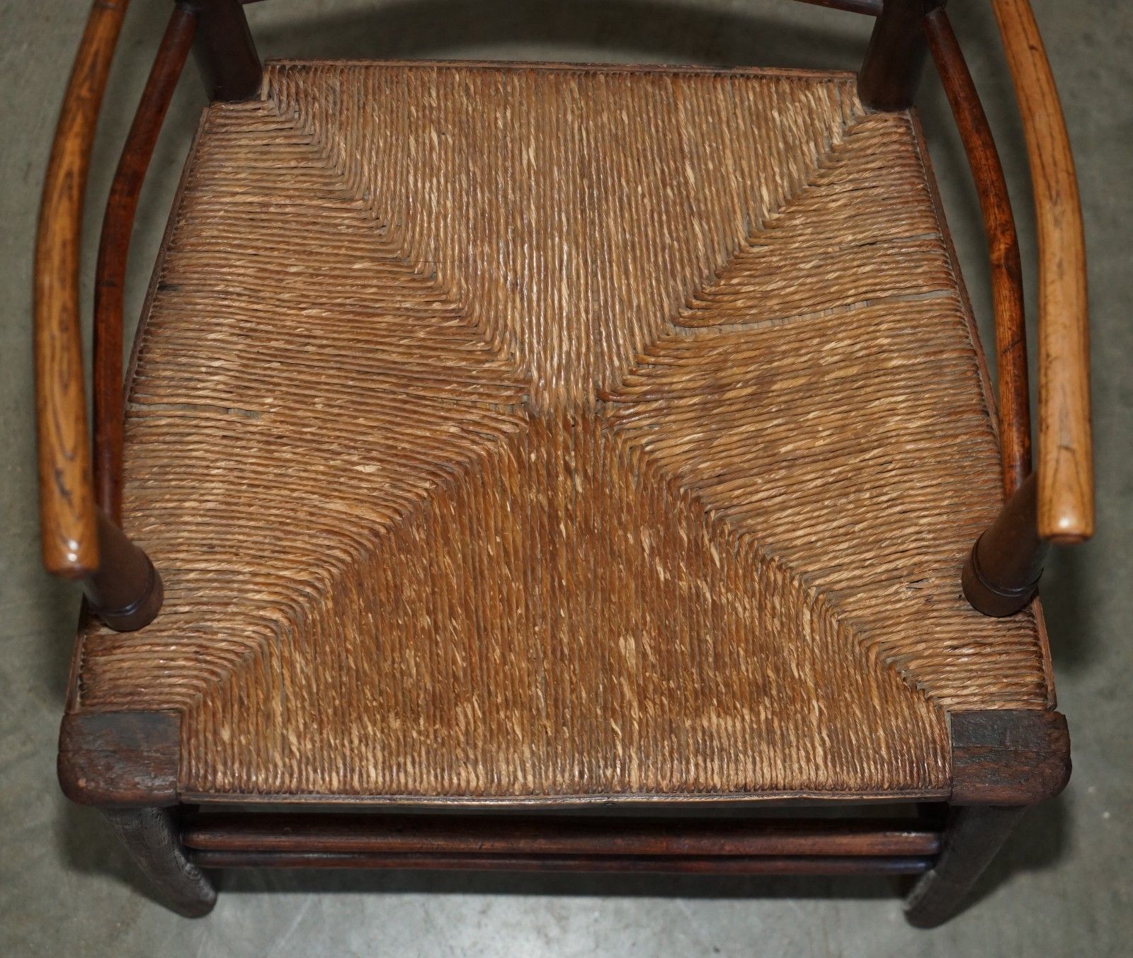 Ebonised Antique Original William Morris Sussex Armchair Seen In The V&A Museum photo vintage