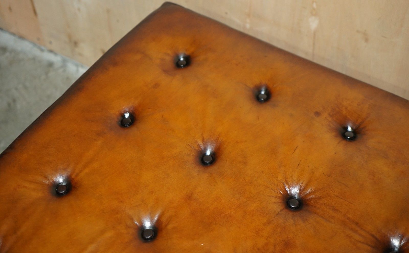Furniture Rrp £4995 Large George Smith Chesterfield Chelsea Brown Leather Footstool photo