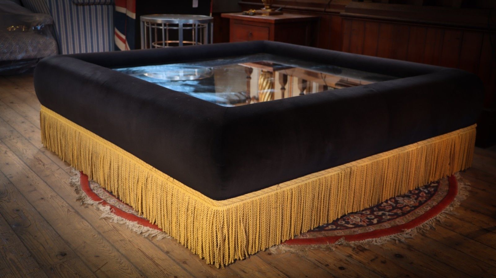 Sublime Country House Footstool Ottoman Coffee Table George Smith Howard Style🚚 photo vinterior