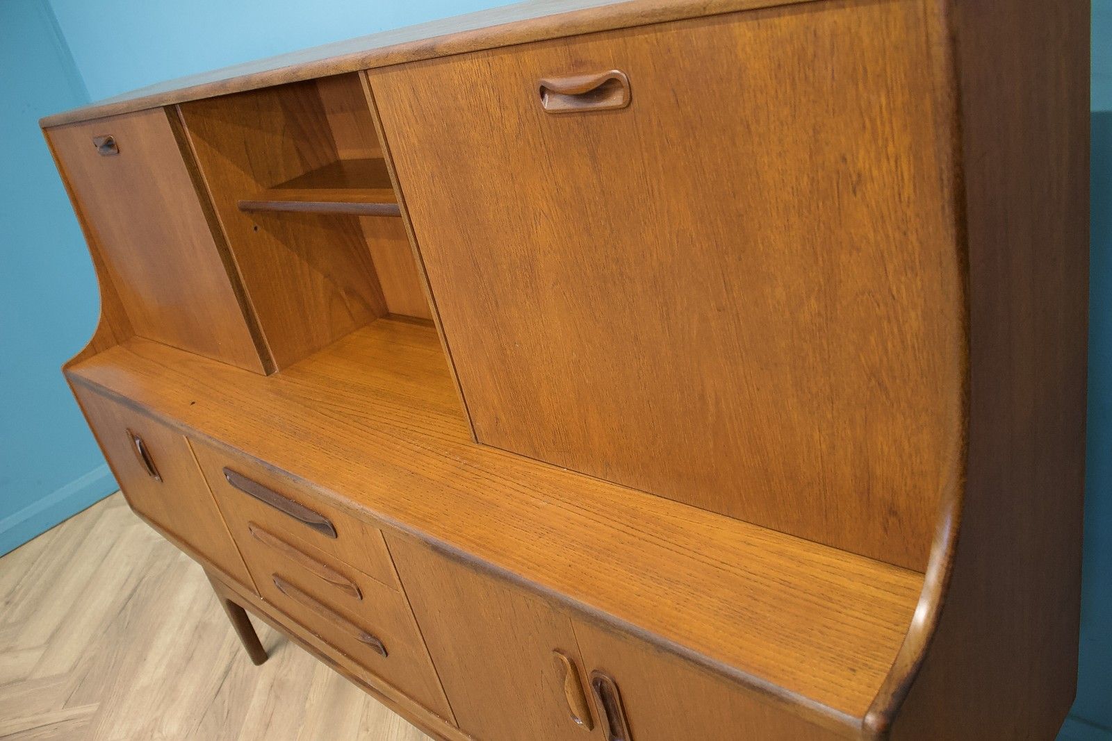 Mid Century Highboard Sideboard From G Plan Fresco, 1960s #1711 photo vinterior