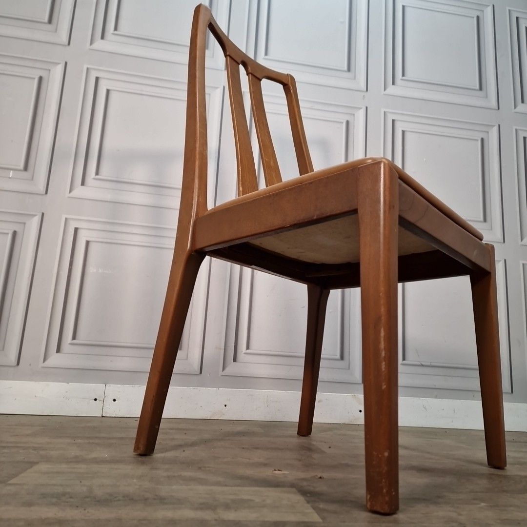 Vintage Nathan Dining Chair Teak Mid Century Retro Wooden Desk Seat Mcm photo for sale