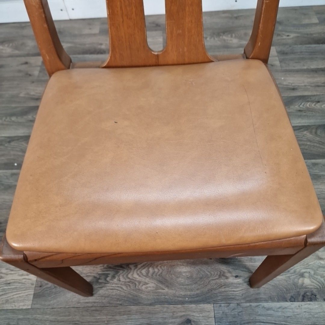 Vintage Nathan Dining Chair Teak Mid Century Retro Wooden Desk Seat Mcm photo Furniture