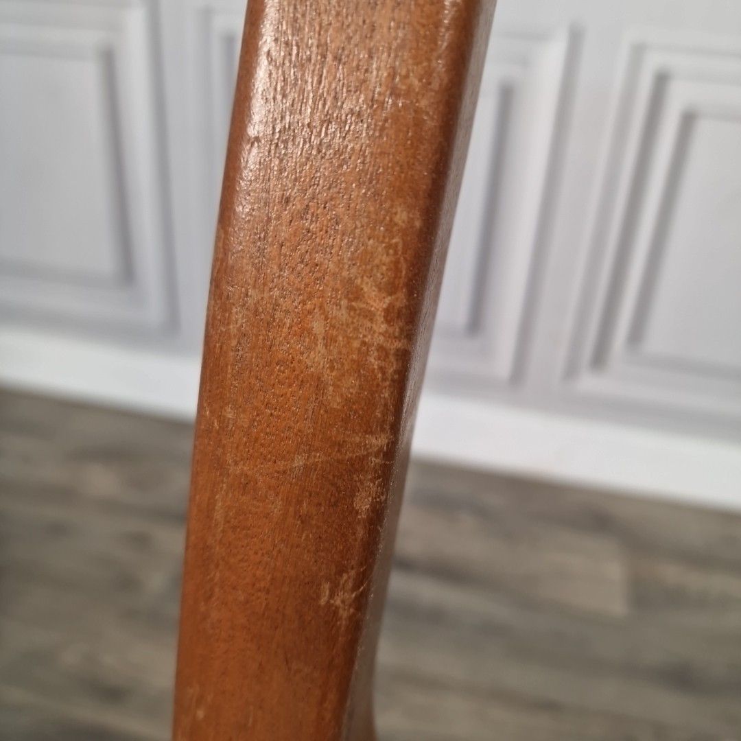 photo furniture Vintage Nathan Dining Chair Teak Mid Century Retro Wooden Desk Seat Mcm