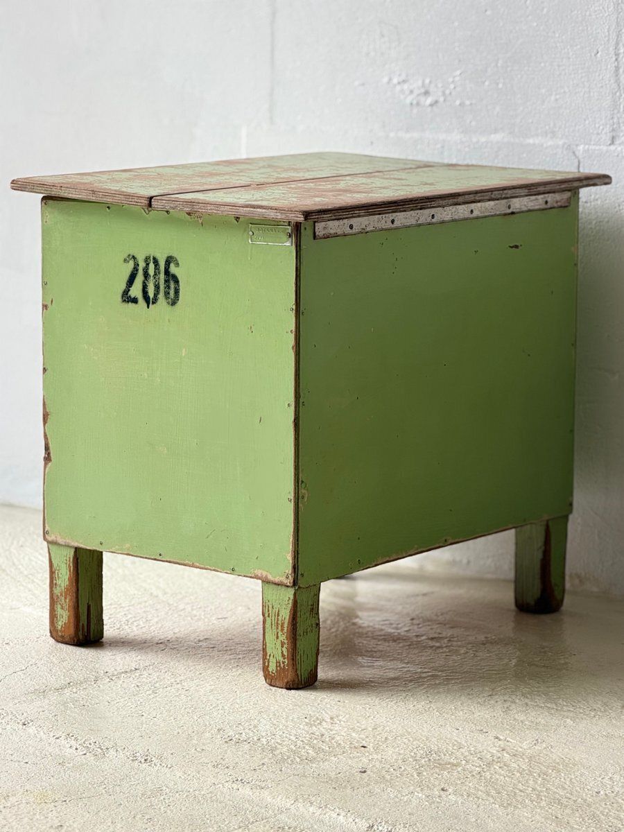 Industriële Groene Opbergtafel, 1960 photo 190.0