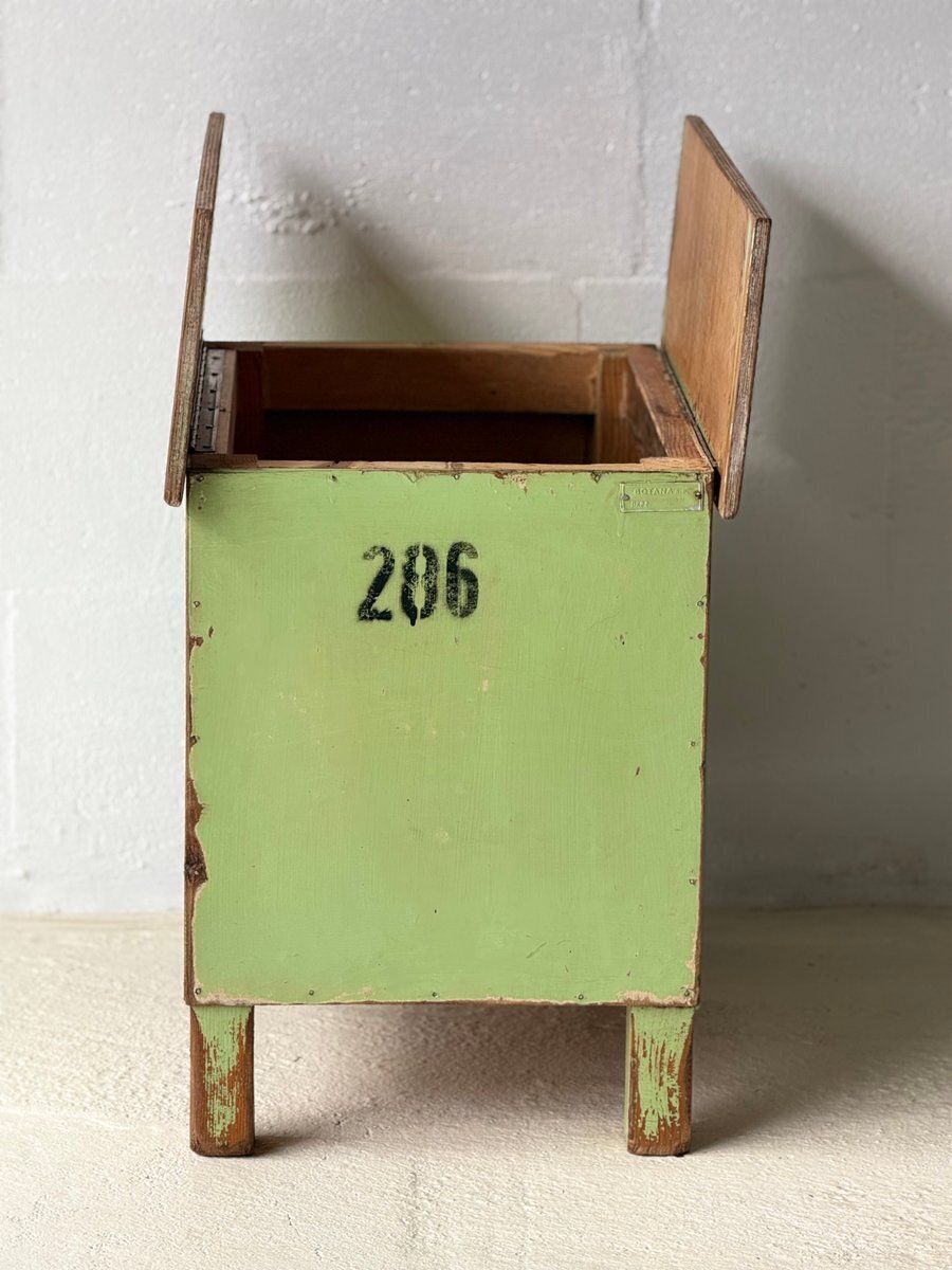 photo for sale Industriële Groene Opbergtafel, 1960
