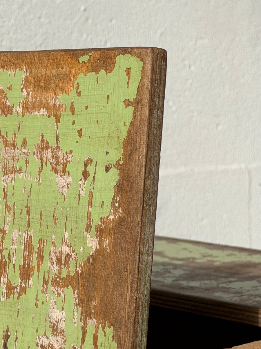 photo vintage Industriële Groene Opbergtafel, 1960