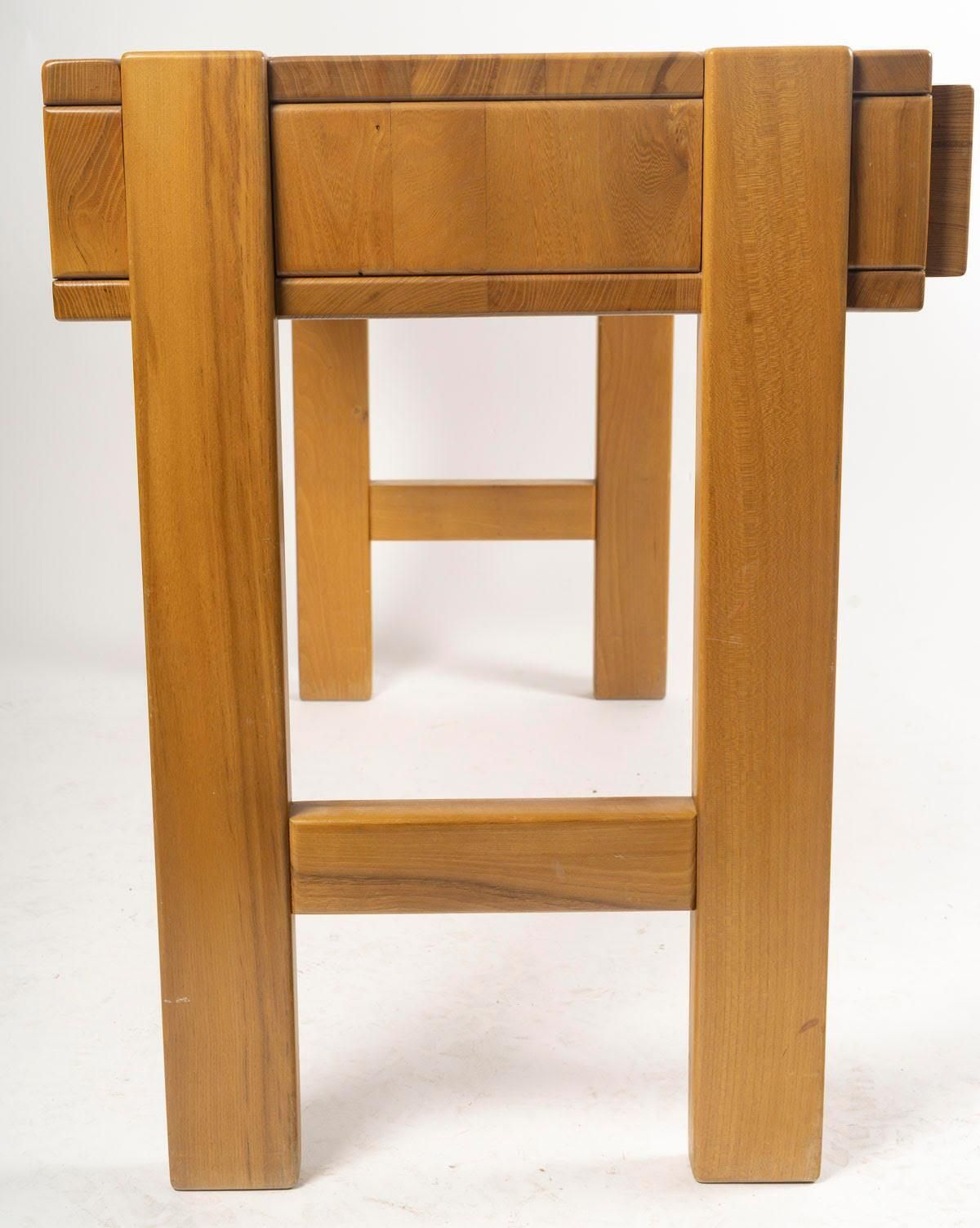 1960s Pine Desk And Chair, Sleek Design. photo for sale