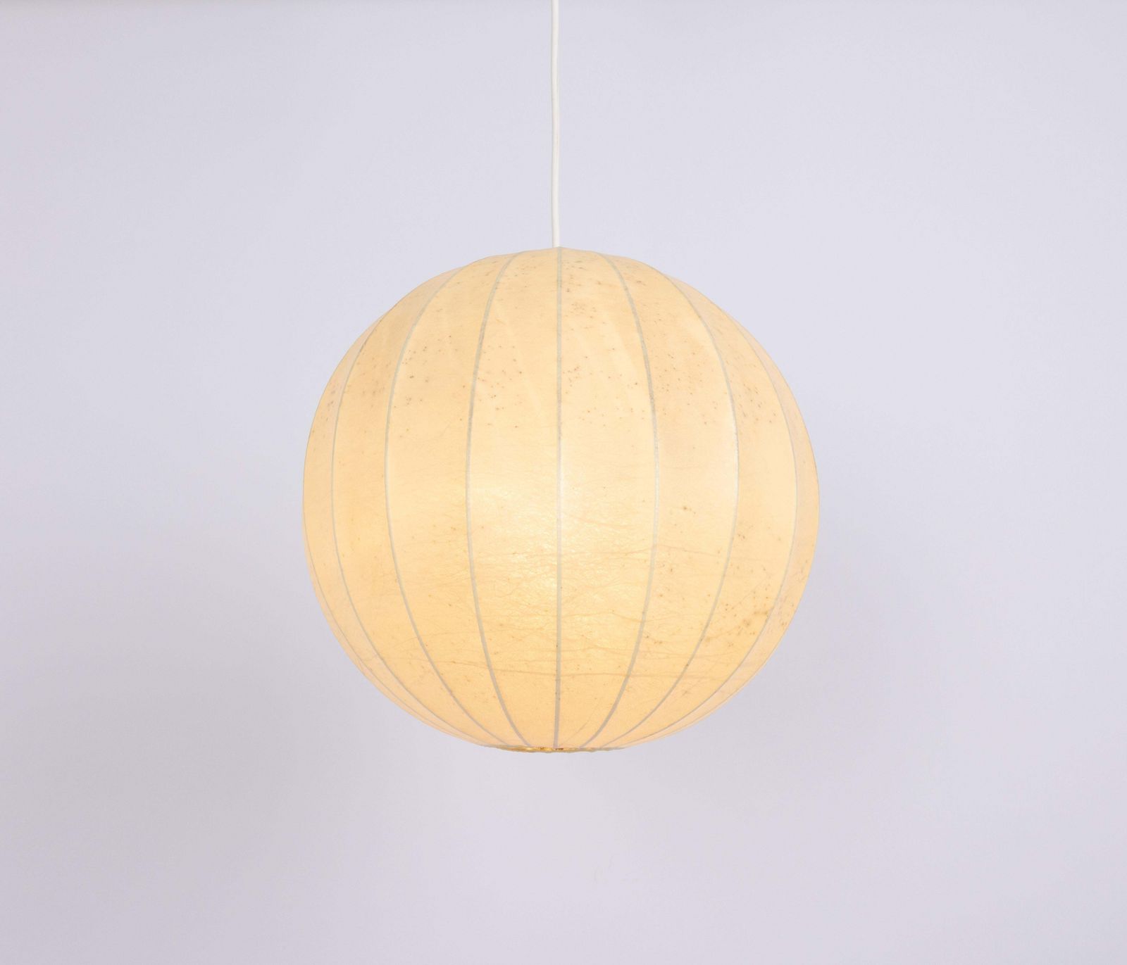 Mid Century German Cocoon Pendant Lamp From Goldkant Leuchten, 1960s photo for sale