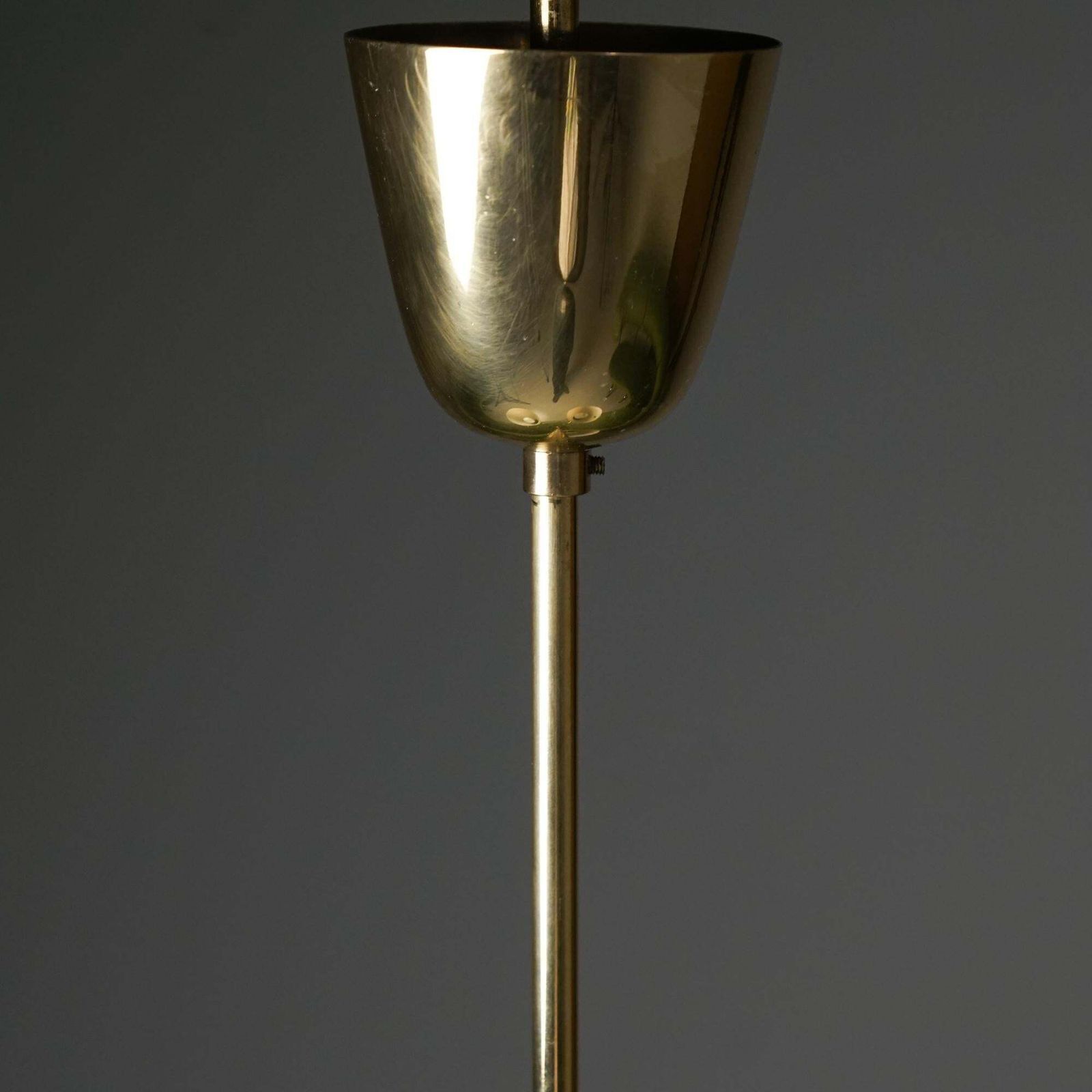 Scandinavian Modern Model 212 3 Pendant, Lisa Johansson Pape, Orno Oy, 1950s photo vinterior