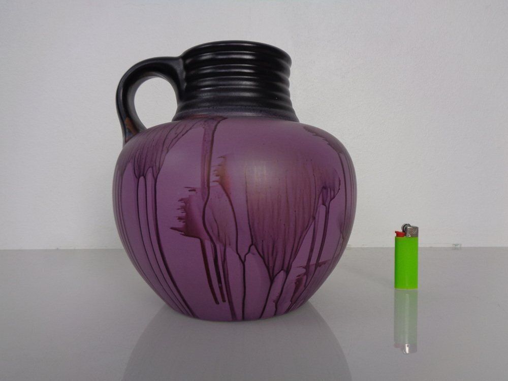 Purple Es Ceramic Vase From Emons & Söhne, Germany, 1970s photo furniture