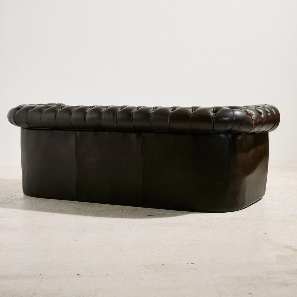 Chesterfield Leather Sofa Set, 1970s, Set Of 3 photo Furniture