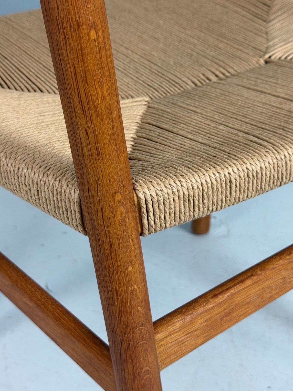 7931.0 Børge Mogensen Set Of 8 "Bm 1" Dinning Oak Chairs For C.M Møbler, 1947, Denmark photo