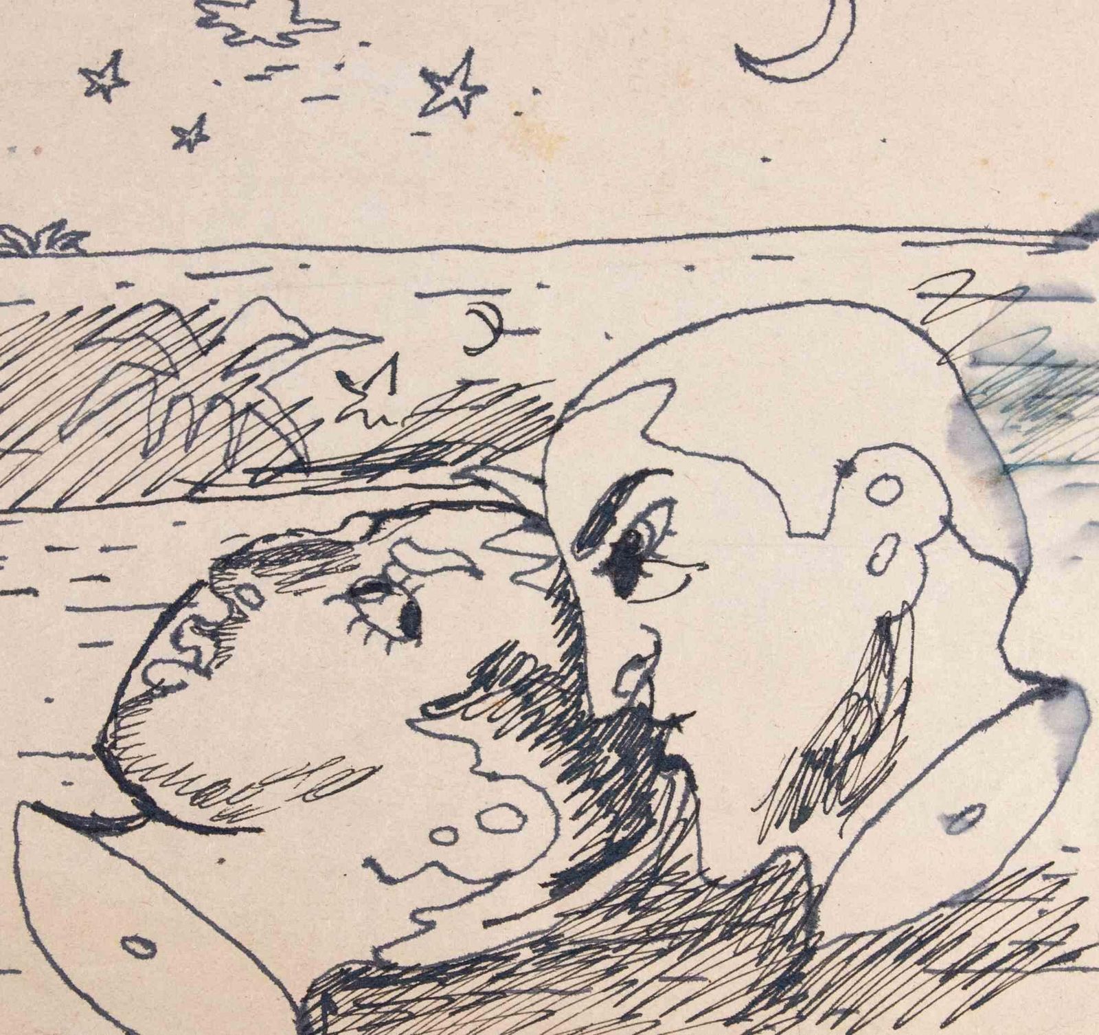 Leo Longanesiheads By The Sea   Drawing By Leo Longanesi   1930s1930s photo furniture