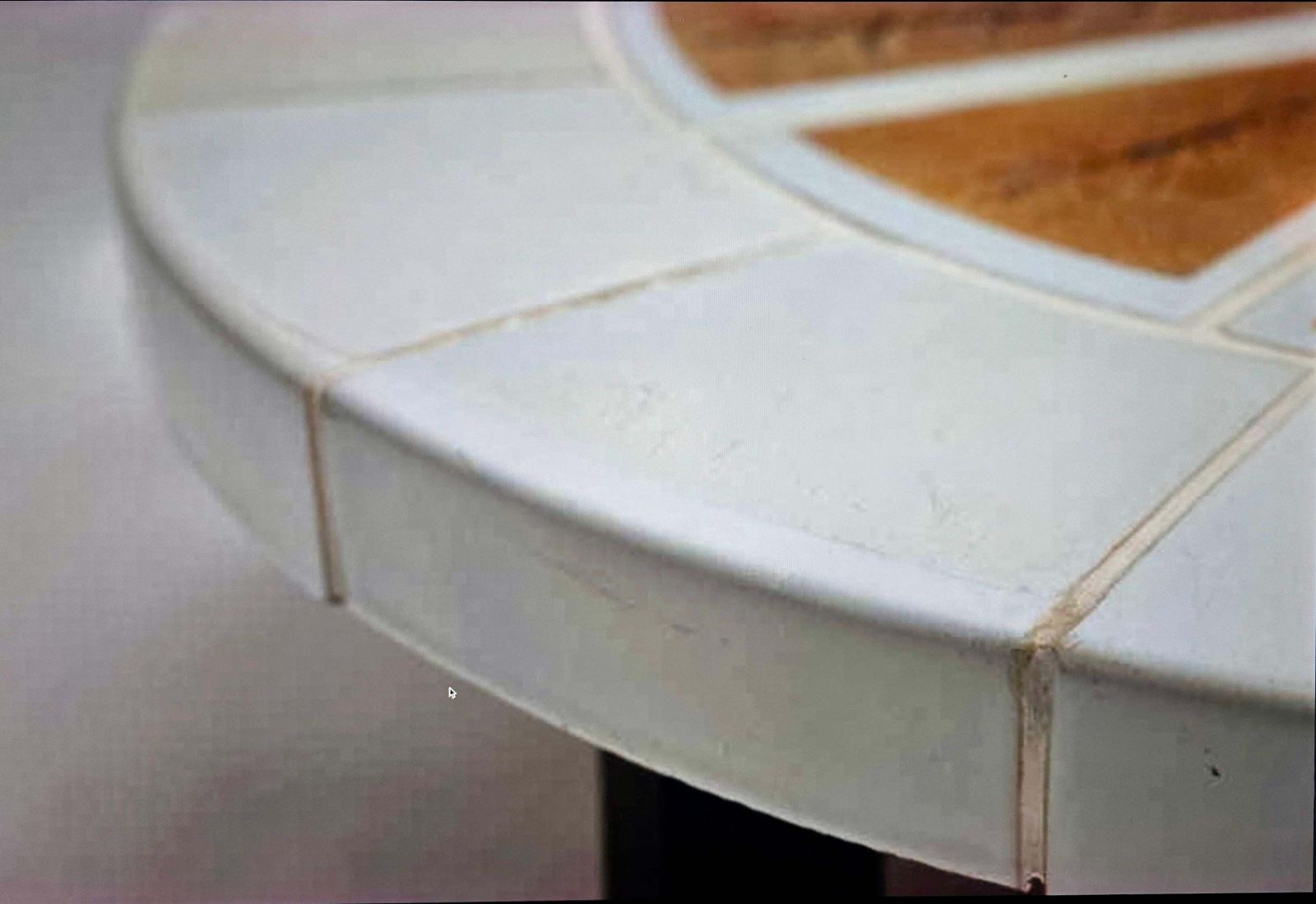 Roger Capron Garrigue Ceramic Tile Coffee Table, Vallauris France, 1970s photo vinterior
