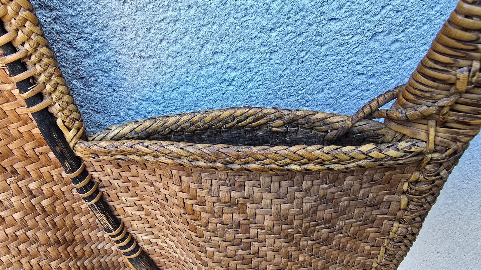 19th Century Southeast Asian Tribal Backpack Basket, Likely Northern Vietnam photo Home Decor