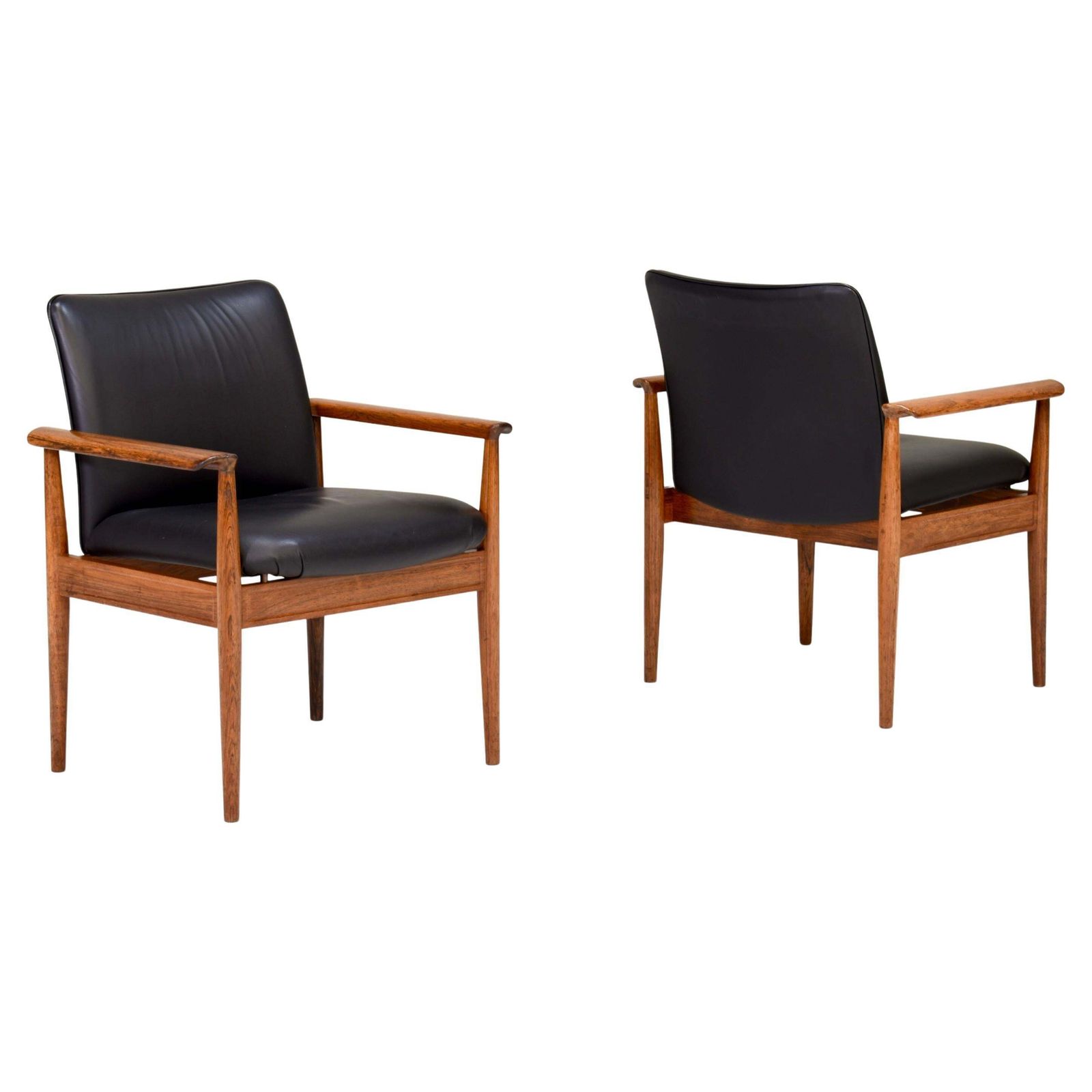 Early Finn Juhl ‘Diplomat’ Chairs Model 209 By France & Son – Denmark, 1955 65