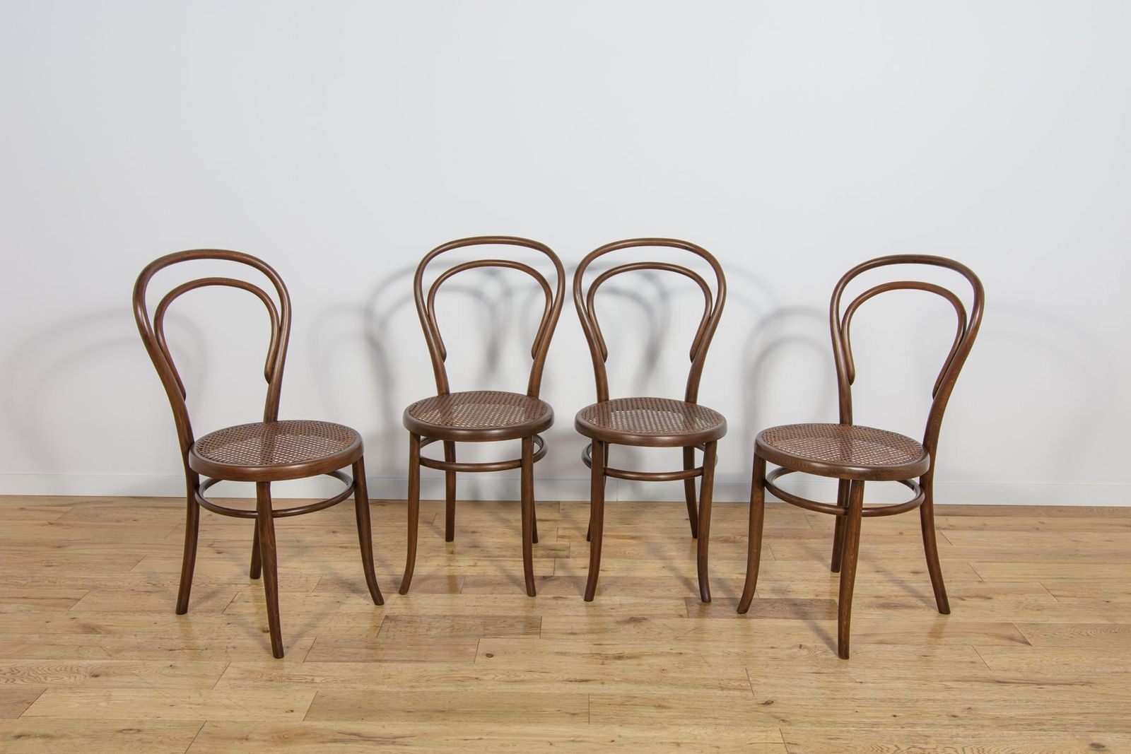 No. 14 Chairs By Michael Thonet For Josef Hoffmann, 1900s, Set Of 4