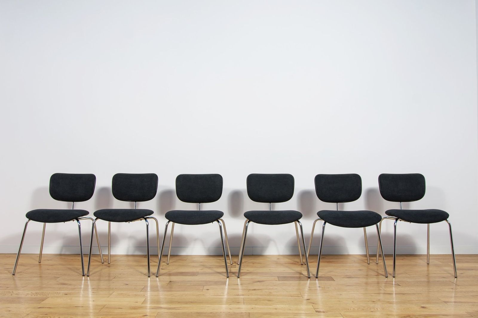 Mid Century Se68 Side Chairs By Egon Eiermann For Wilde & Spieth, Germany, 1960s, Set Of 6 photo for sale