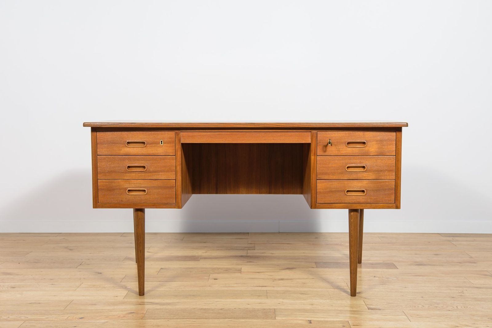Mid Century Modern Teak Desk From Edmund Jorgensen, Denmark, 1960s photo for sale