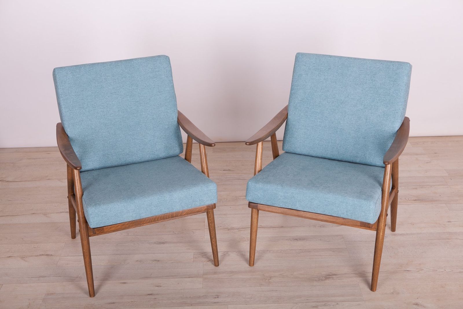 Vintage Lounge Chairs From Ton, Czech, 1960s, Set Of 2 photo for sale