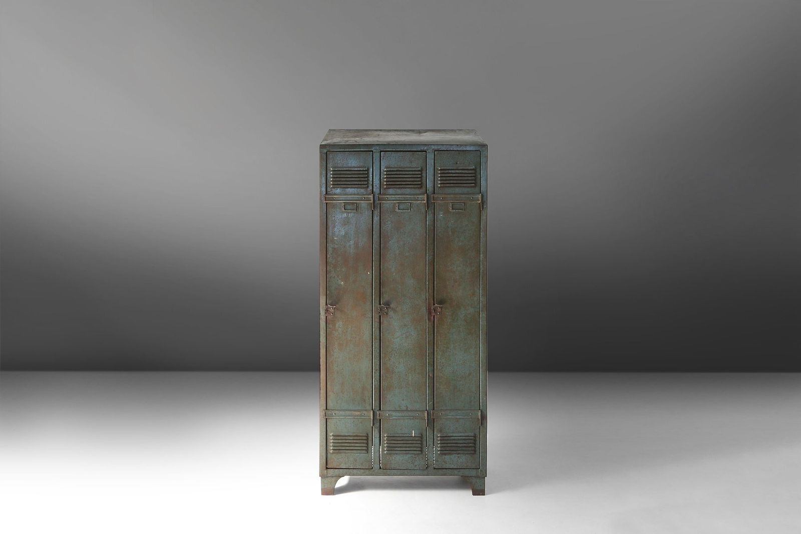 Antique Industrial Storage Locker, France, 1910s photo furniture