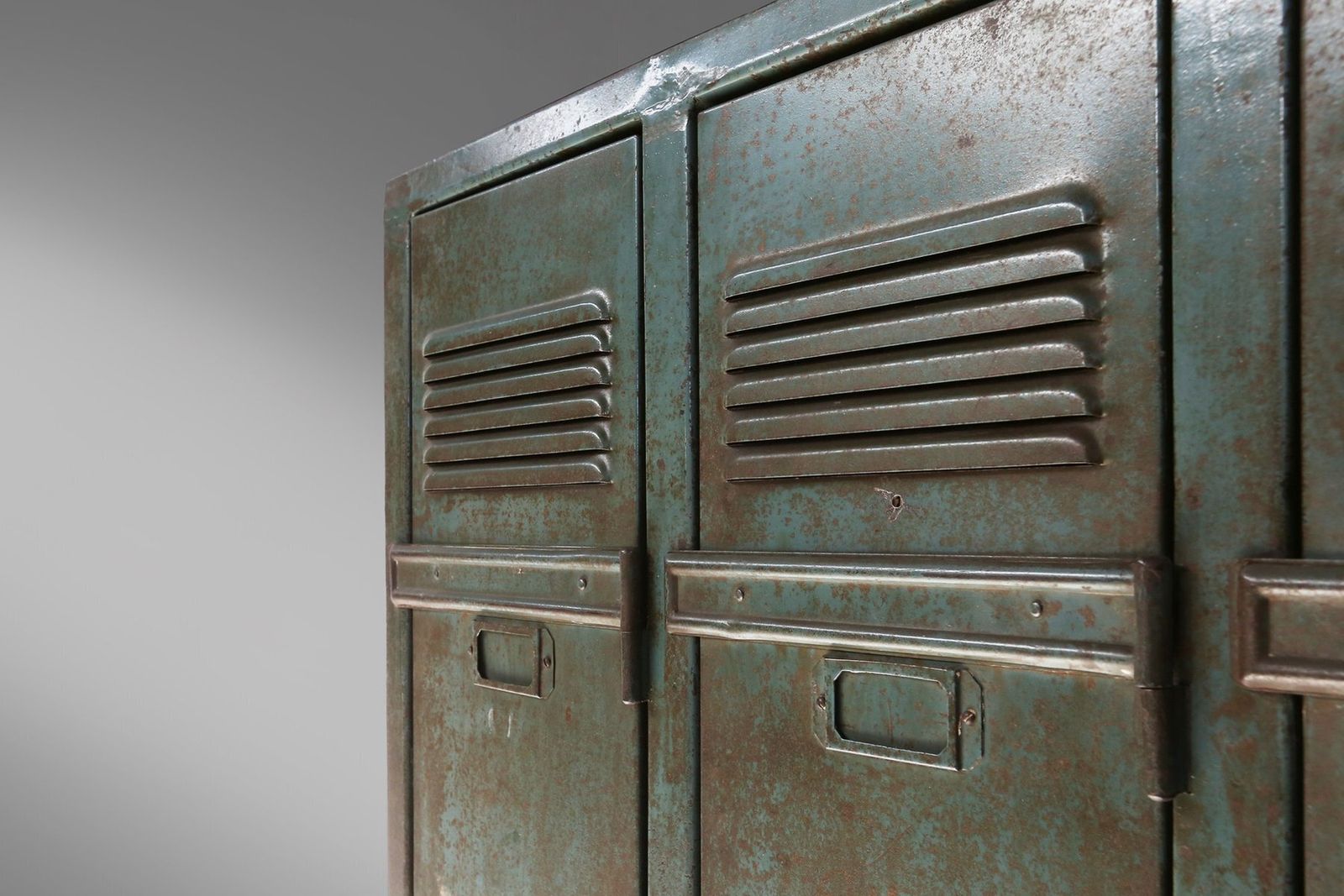 Antique Industrial Storage Locker, France, 1910s photo buy