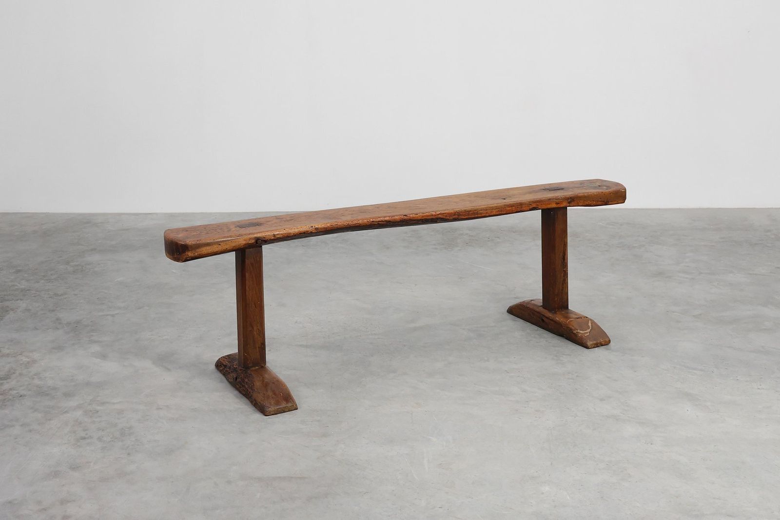 photo for sale Rustic Oak Benches, France, 1850s, Set Of 2