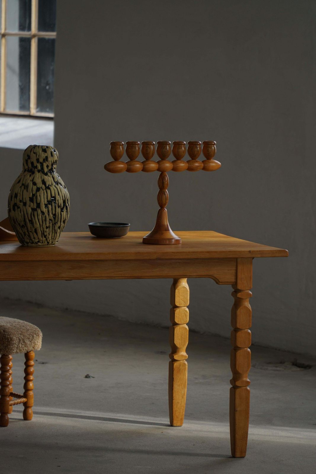 Henning Kjærnulf, Danish Mid Century Modern, Rectangular Oak Dining Table, 1960s photo for sale