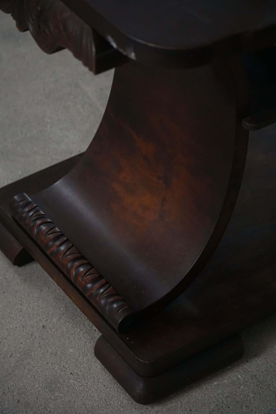 Danish Art Deco Wooden Side / Coffee Table With A Shelf, 1930s–40s photo vinterior