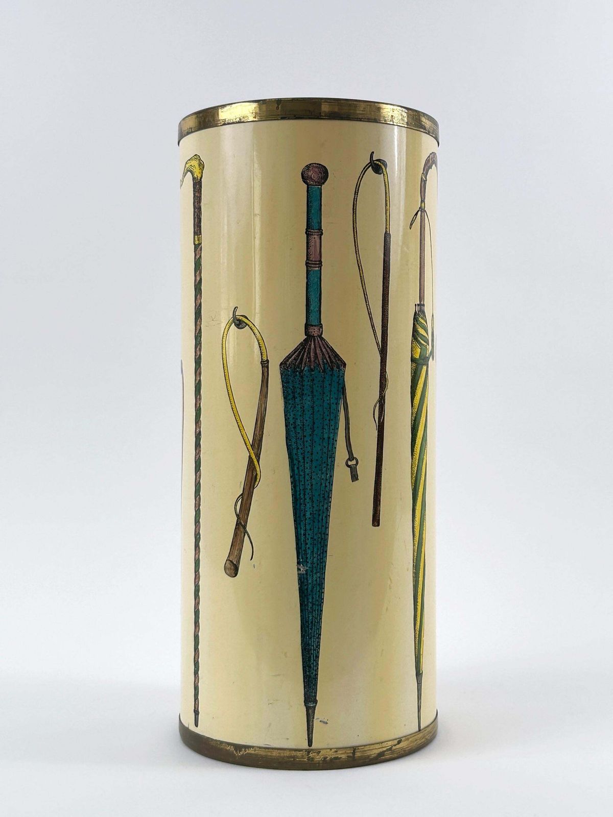 Early Mid Century Modern Bastoni Umbrella Stand By Bucciarelli Milano 1950s photo vintage