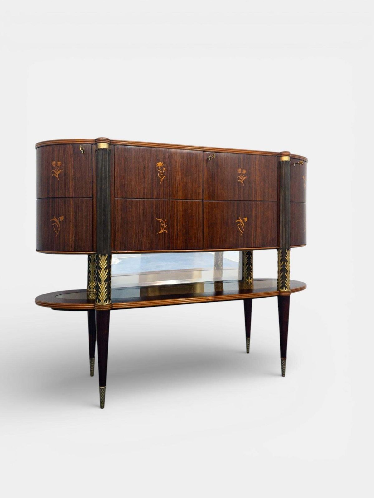 Italian Mid Century Sideboard Or Cabinet Bar Designed By Pierluigi Colli, 1940s photo Furniture