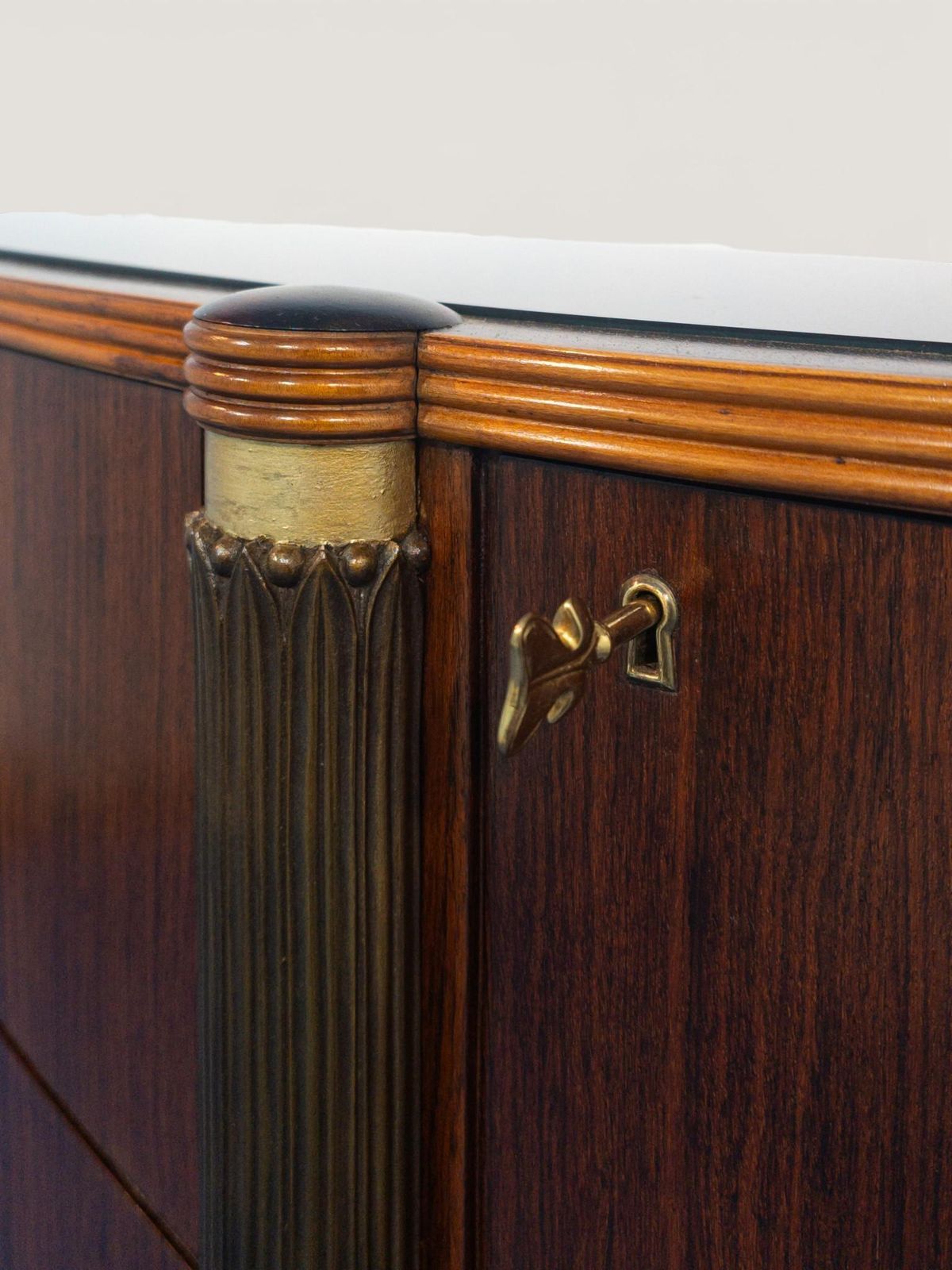 photo vintage Italian Mid Century Sideboard Or Cabinet Bar Designed By Pierluigi Colli, 1940s