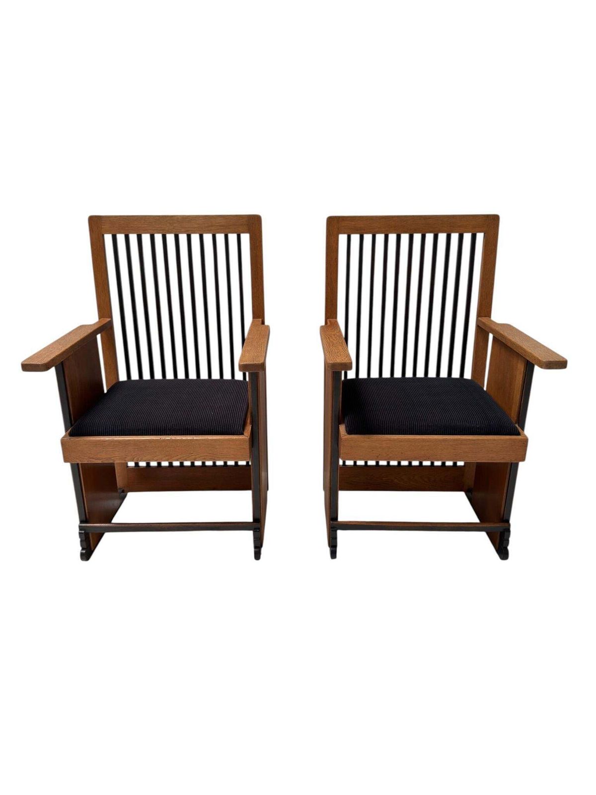 Two Art Deco Modernist High Back Armchairs By Architect Caspers, 1920s photo 4884.0