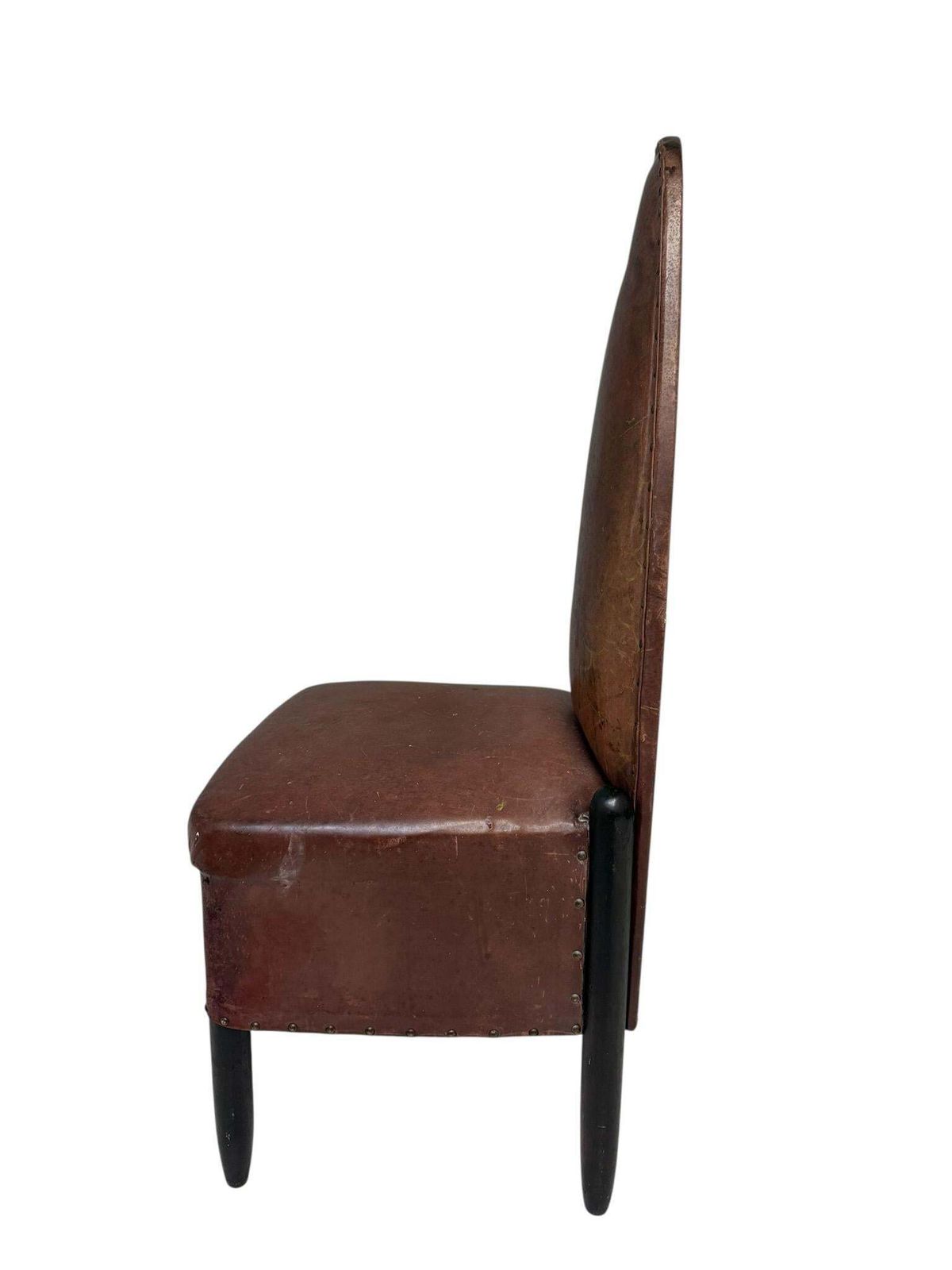 Art Deco Amsterdamse School High Back Side Chair By Michel De Klerk, 1916 photo for sale