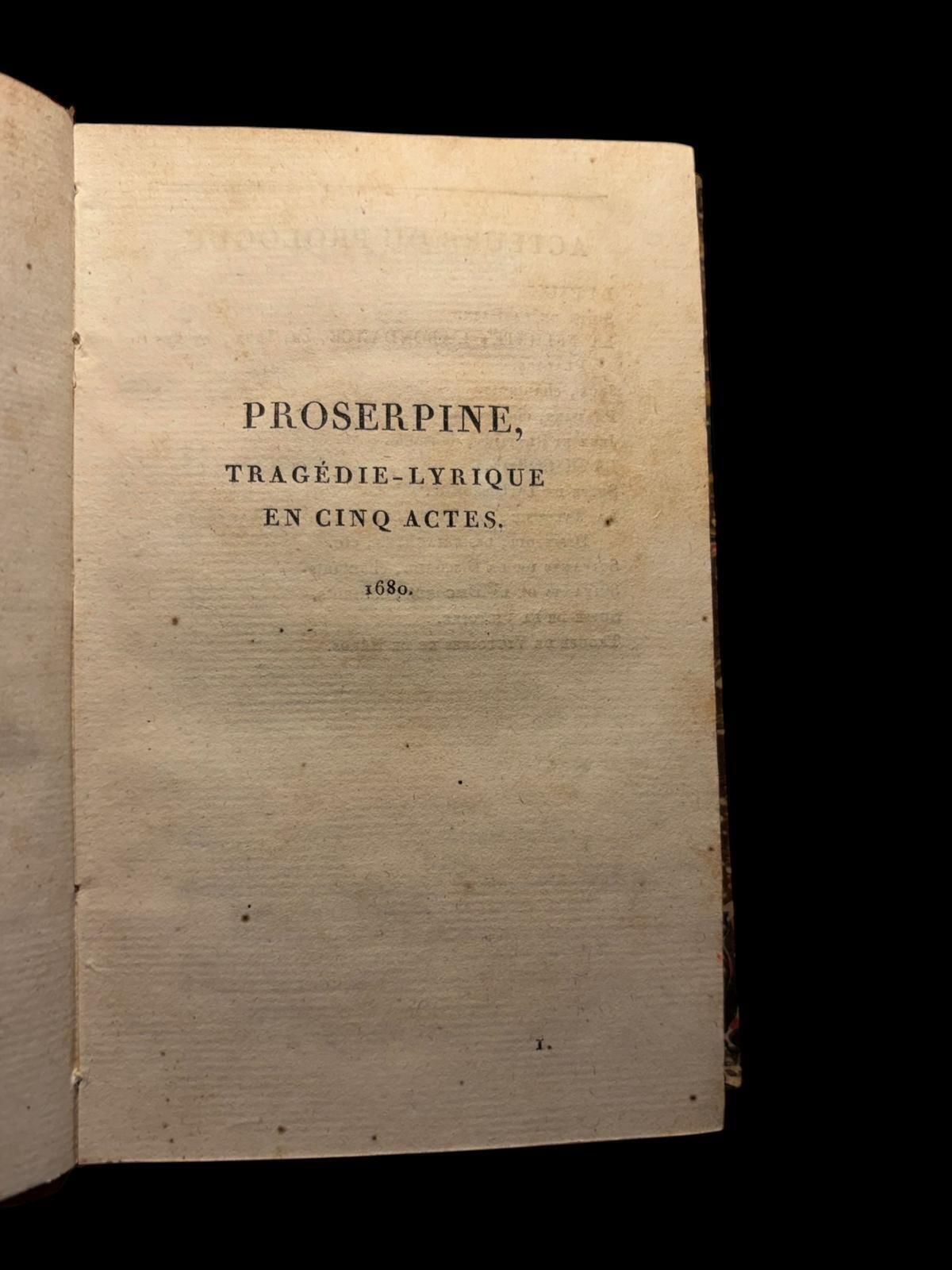 Quinault   Oeuvres Choisies   Tome Second   Paris, 1801   Didot Edition   Leathe photo buy