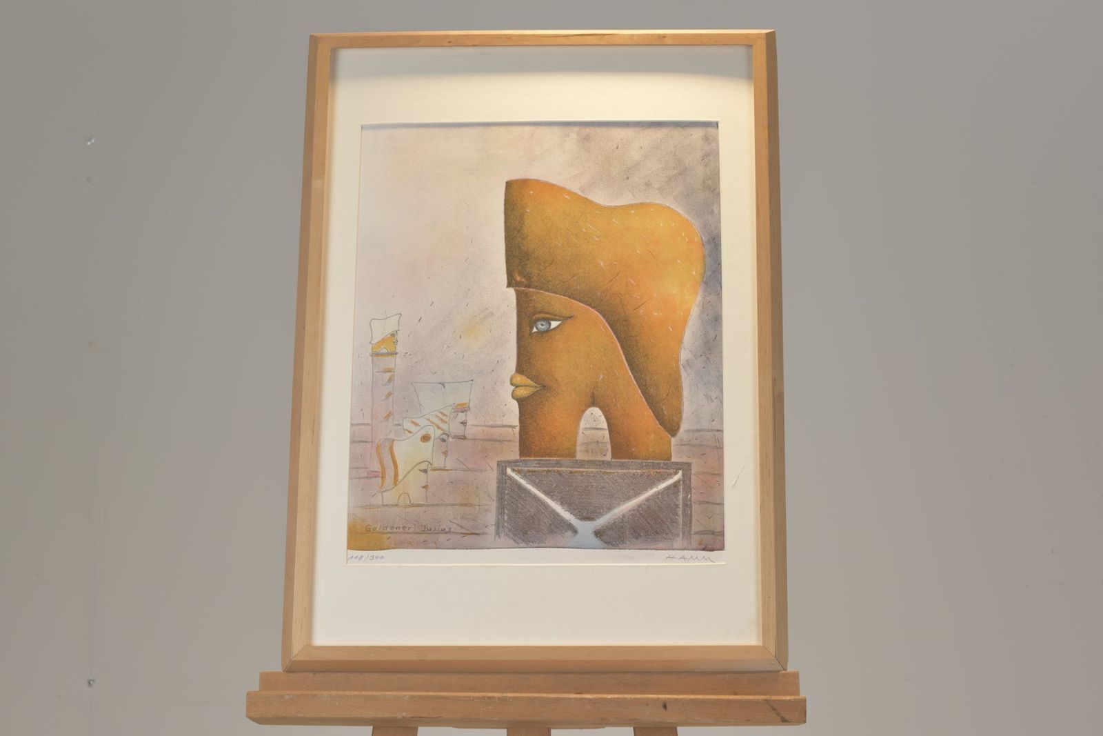 Goldener Julius, Lithograph, Falko Hamm