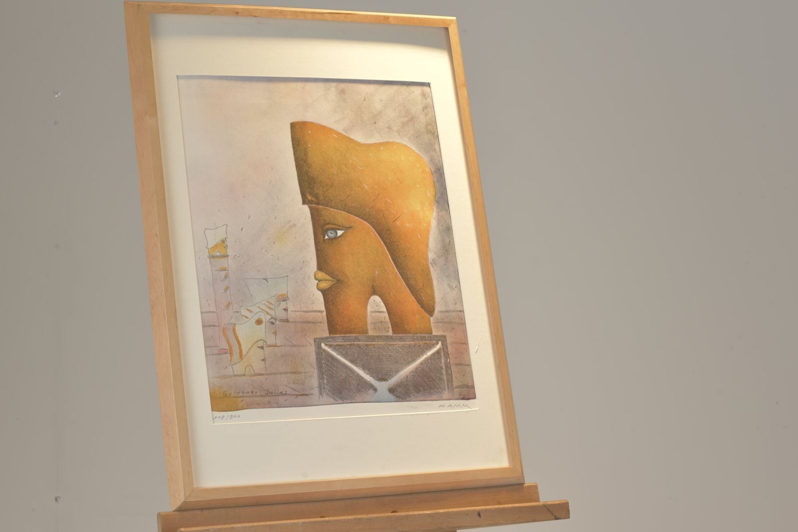 Goldener Julius, Lithograph, Falko Hamm photo Art