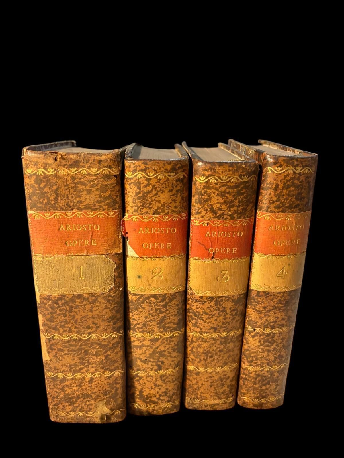 Lodovico Ariosto   Works   Complete 4 Volume Set   Bassano, 1792 photo Art