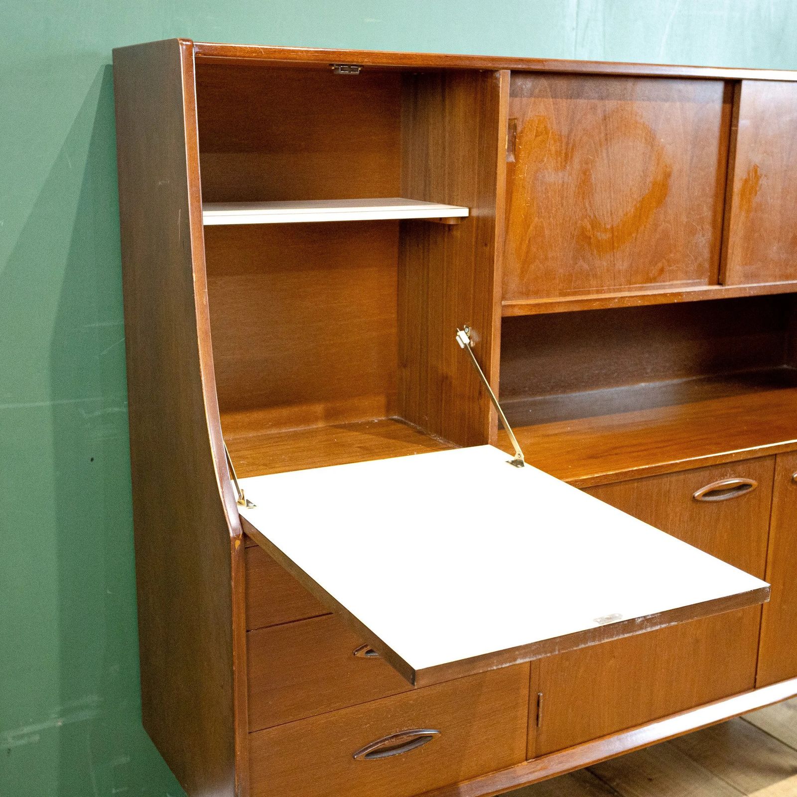 photo for sale Jentique Teak Mid Century Highboard Cocktail Cabinet