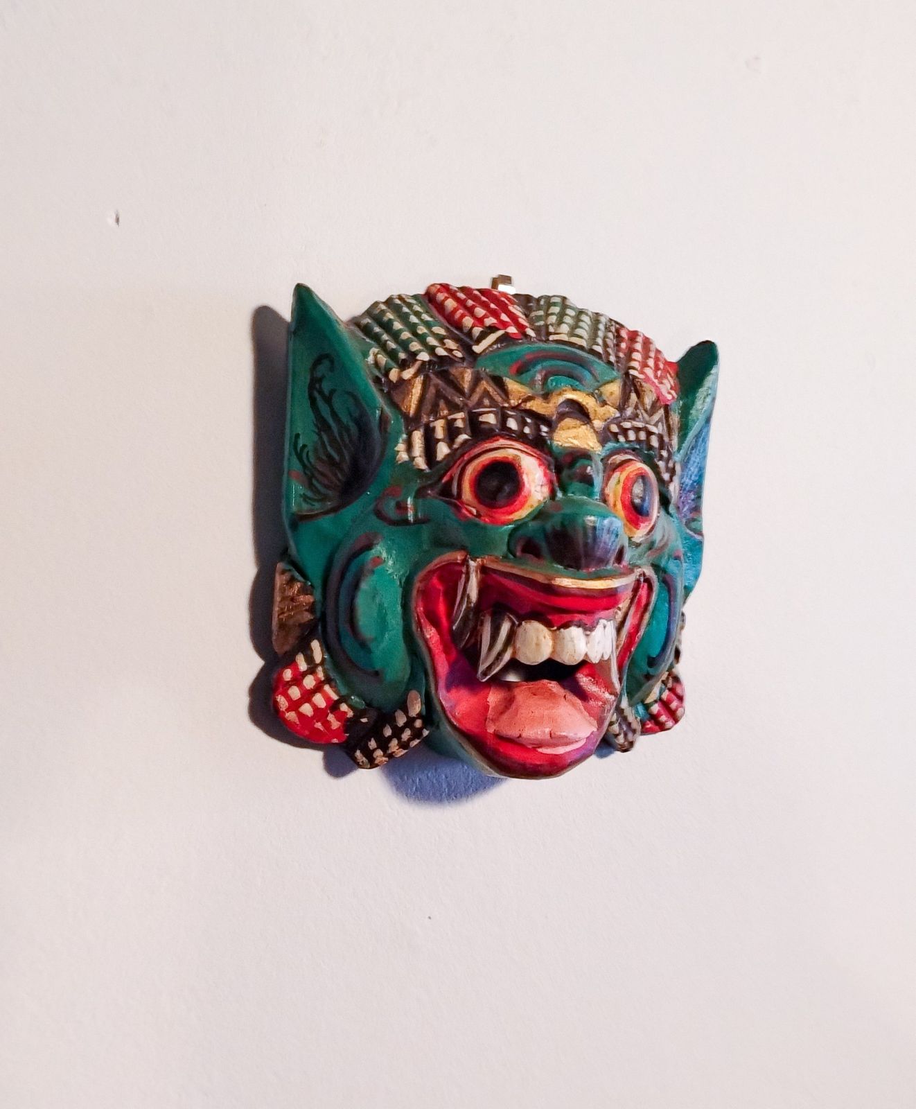 Mid–20th Century Hand Carved Balinese Raksasa Mask, Indonesia, C.1950–1970 photo for sale