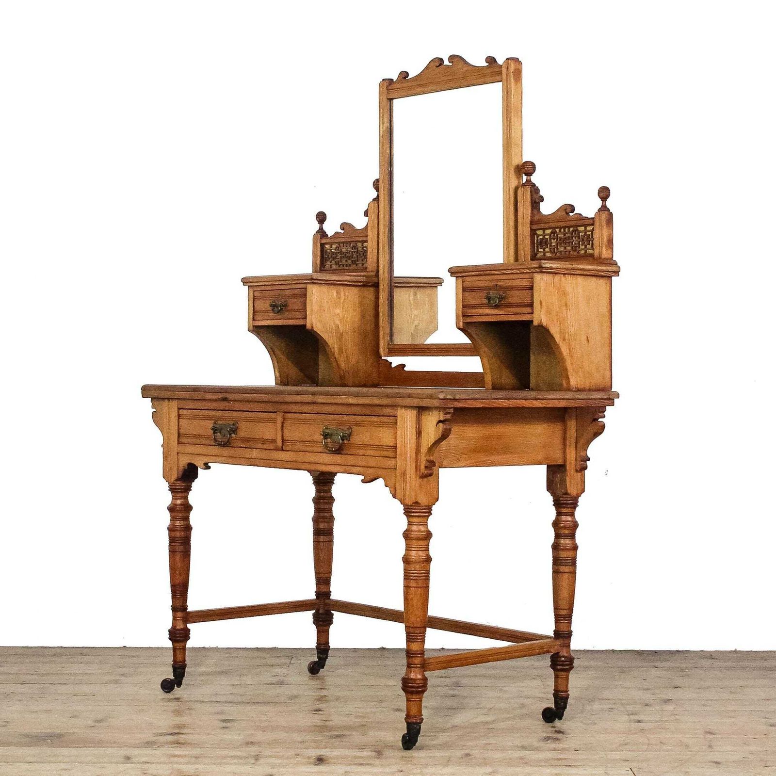 Antique Edwardian Pine Dressing Table | Dressing Room Furniture | Antique Storage | Dresser Tables (M 6686) photo furniture