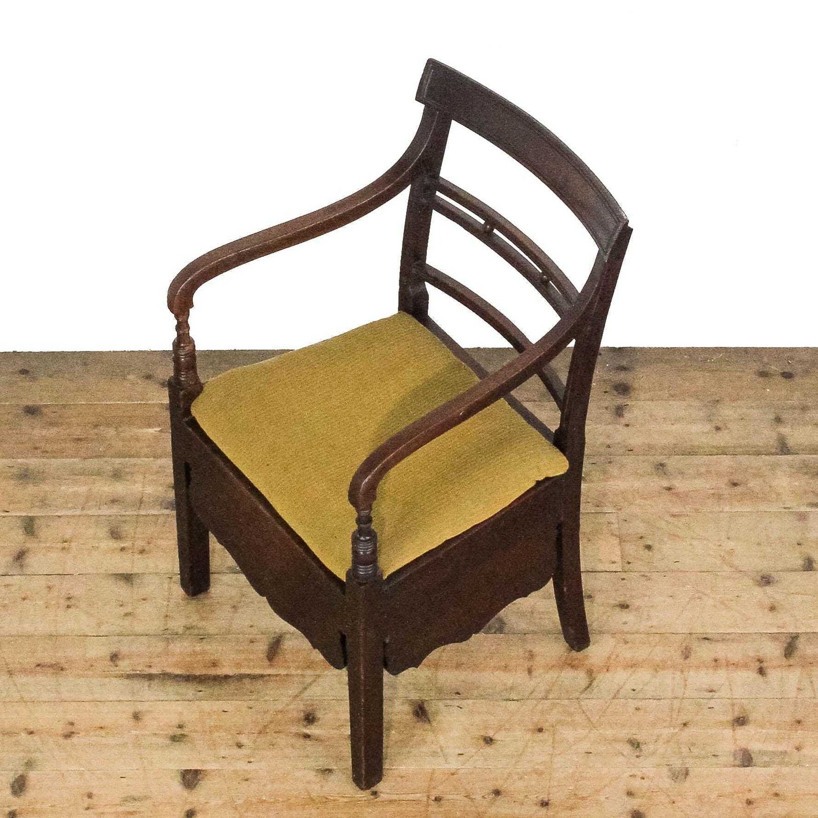 Antique 18th Century Oak Commode Armchair | Antique Chair | Armchair | Antiques | Commode (M 6750) photo for sale