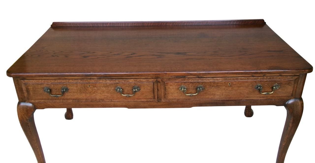 photo vintage Rare Whytock & Reid Console Table, Antique Scottish Luxury Furniture, Ash Wood Desk