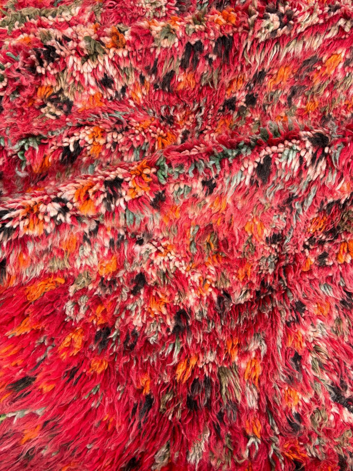 Textiles Vintage Red Moroccan Boujad Rug 170x320 Cm – Authentic Boujad Wool Berber Rug   Boho Chic Rug photo