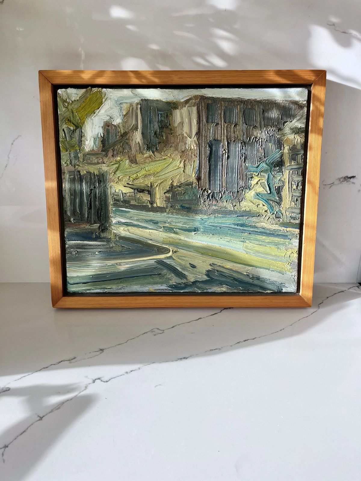 photo buy Oil On Canvas "Across Victoria Road" Painting By Charles Clarke