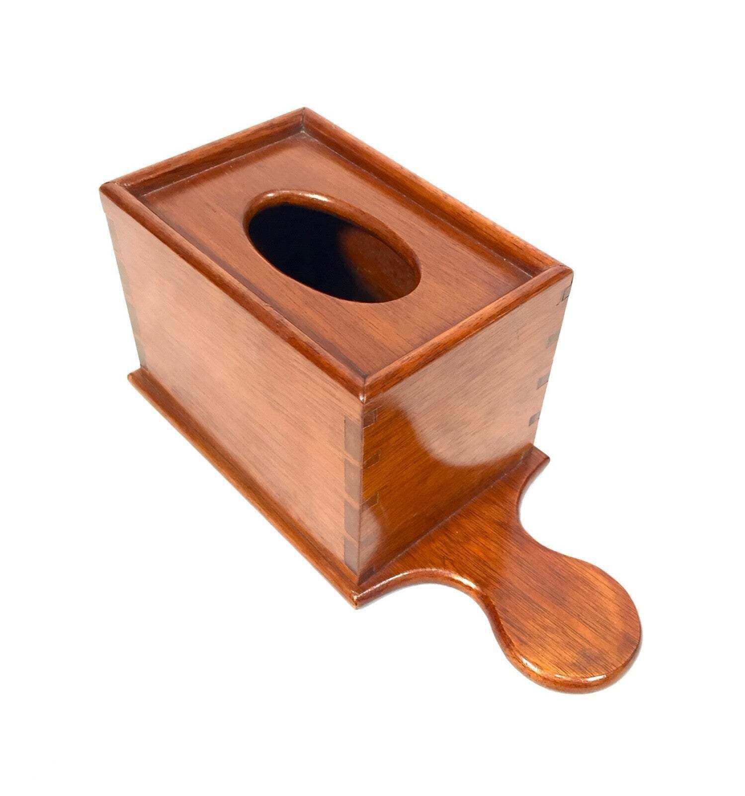 Antique Wooden Mahogany Church Used Handled Collection Box / Circa 1920