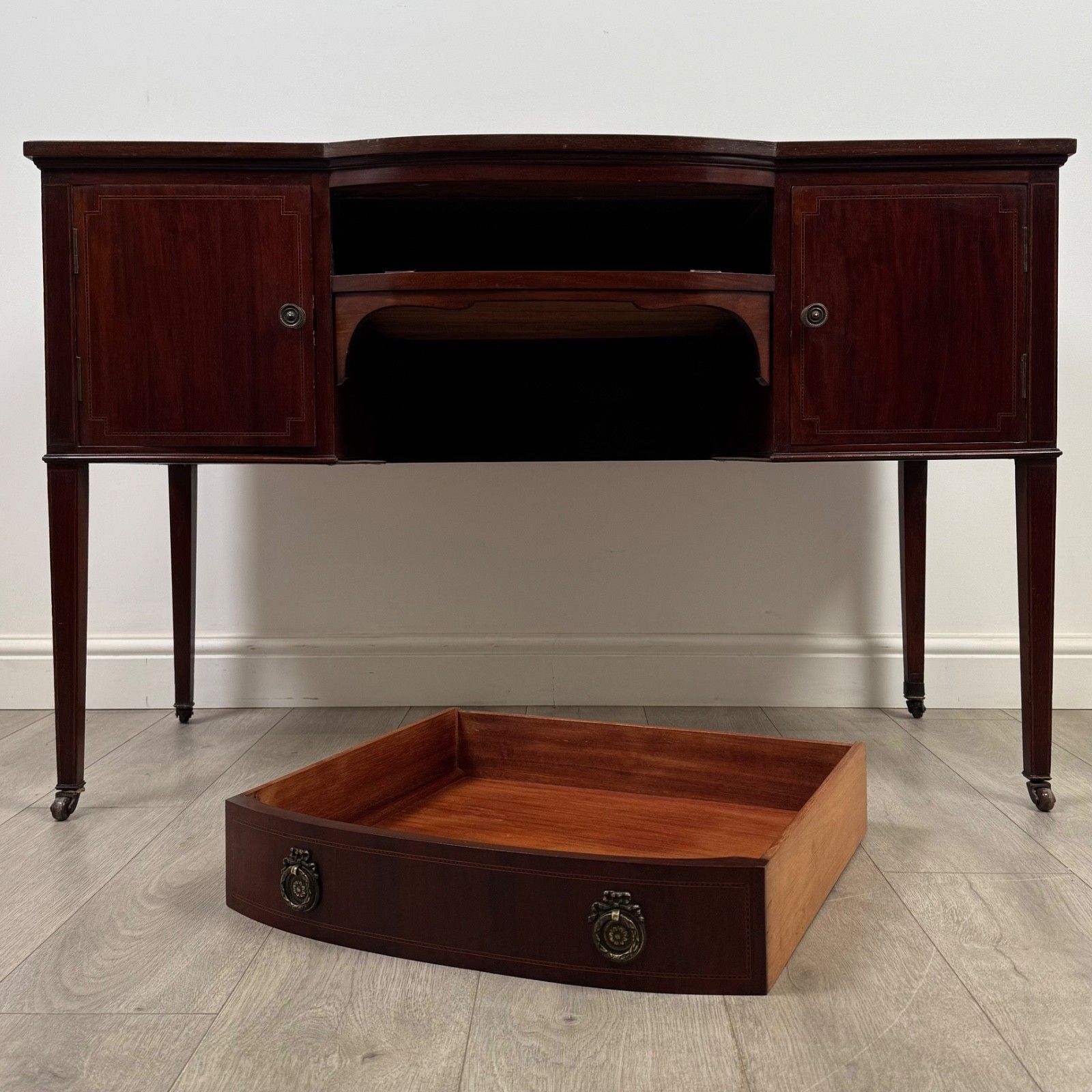 Furniture Antique 20th Century Edwardian Writing Table In Mahogany ( Af 5227 ) photo