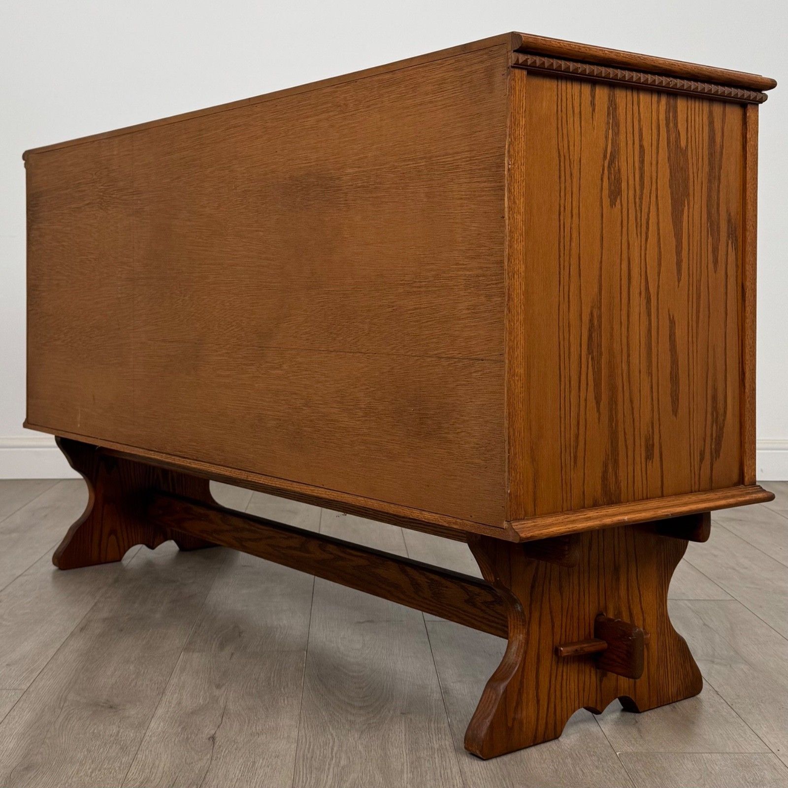 Antique 20th Century Fine Quality Golden Oak Sideboard ( Af 5292 ) photo buy