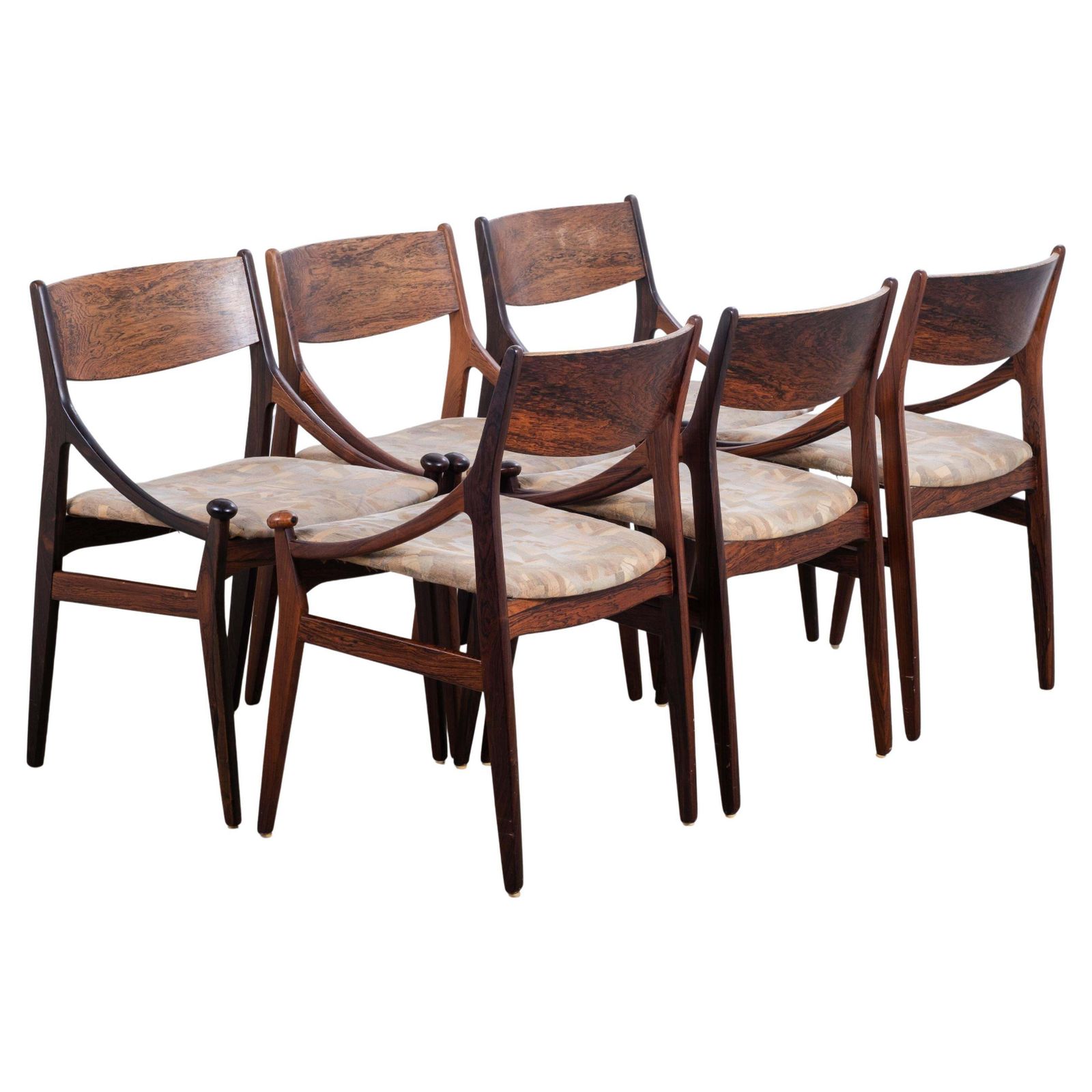 Eetkamerstoelen In Palissanderhout Van Vestervig Eriksen Voor Brdr. Tromborg, Jaren 1960